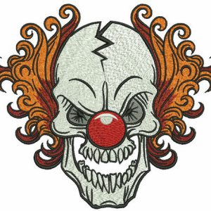 Killer Clown embroidery design
