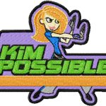 Kim Possible Badge embroidery design