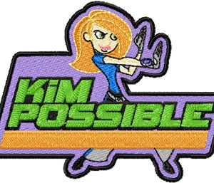 Kim Possible Badge embroidery design