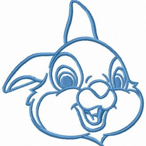Kind bunny Thumper embroidery design