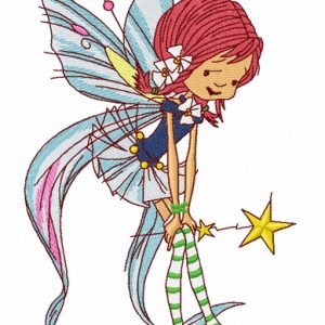 Kind fairy 3 embroidery design