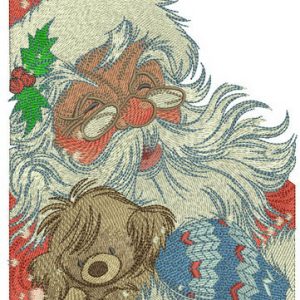 Kind Santa Claus embroidery design