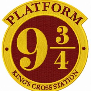 Kings Cross 9¾ embroidery design