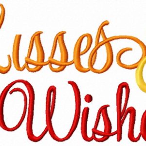 Kisses and Wishes embroidery design
