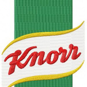 Knorr logo embroidery design