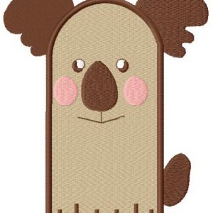 Koala glove embroidery design