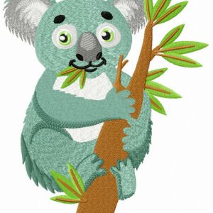 Koala embroidery design