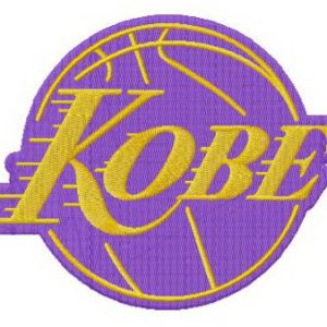 Kobe Bryant Lakers embroidery design