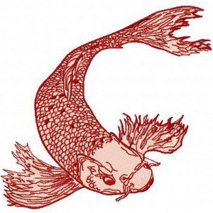 Koi 2 embroidery design