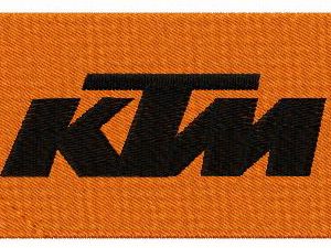 KTM logo embroidery design