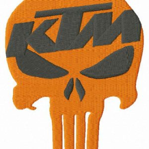 KTM Punisher embroidery design