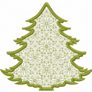 Lace fir tree 2 embroidery design