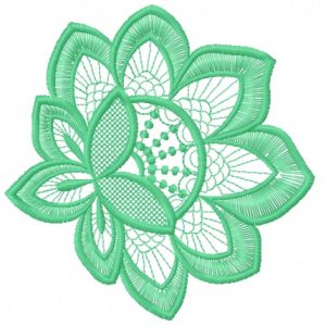 Lace flower 10 embroidery design