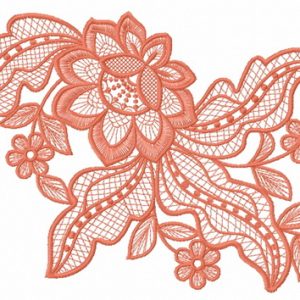 Lace flower 11 embroidery design