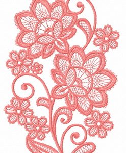 Lace flower 14 embroidery design