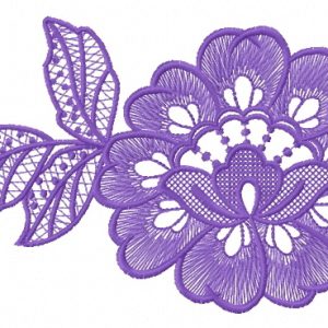 Lace flower 3 embroidery design