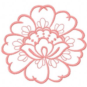 Lace flower 6 embroidery design