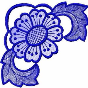 Lace flower 30 embroidery design