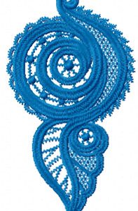 Lace vintage embroidery design