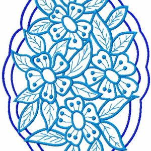 Lace napkin embroidery design