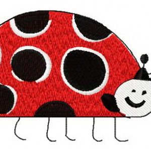 Ladybug embroidery design
