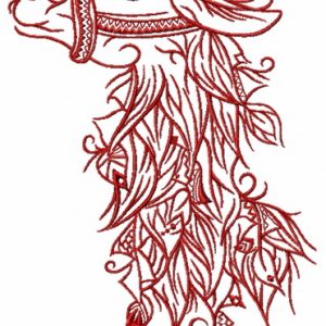 Lama 2 embroidery design