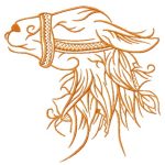 Lama 3 embroidery design