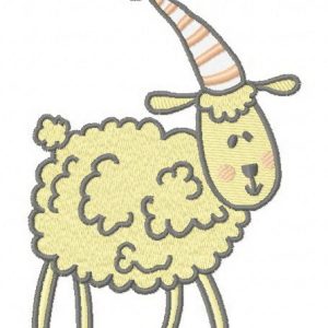 Lamb embroidery design
