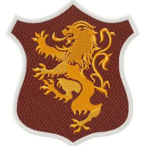 Lannister shield embroidery design