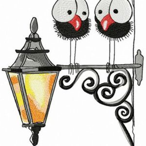 Lantern party embroidery design