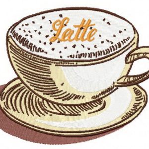 Latte 2 embroidery design