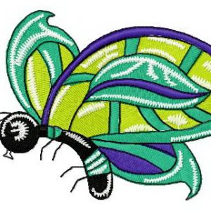 Lawn butterfly embroidery design