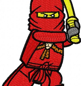 LEGO Ninjago Kai embroidery design