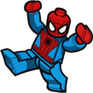 LEGO Spiderman embroidery design