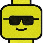 Lego sunglasses embroidery design
