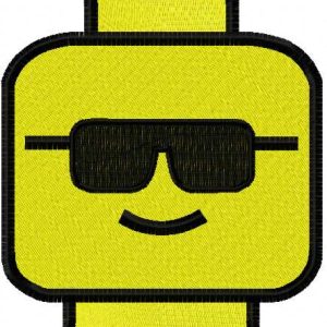 Lego sunglasses embroidery design