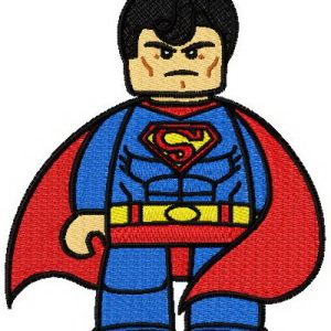 Lego Superman embroidery design