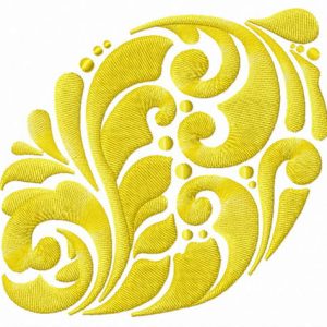 Lemon embroidery design