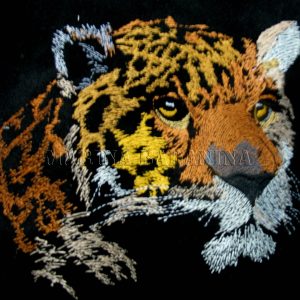 Leopard embroidery design