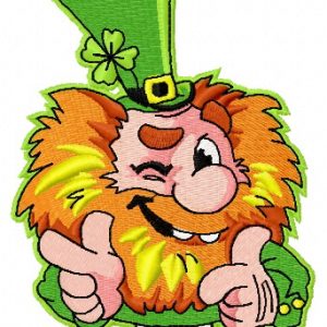 Leprechaun embroidery design