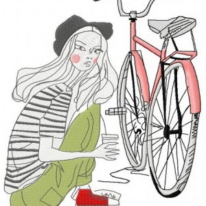 Let's go for a ride 4 embroidery design