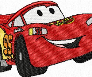 Lightning McQueen small size embroidery design