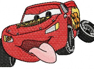 Lightning McQueen small size 2  embroidery design