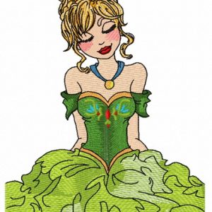 Like a princess embroidery design