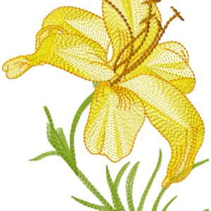 Lilia embroidery design