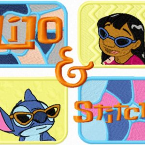 Lilo and Stitch Banner embroidery design