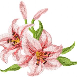 Big Lily 2 embroidery design