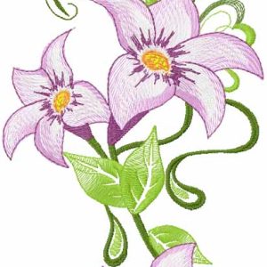 Lily 9 embroidery design