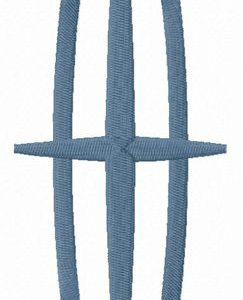 Lincoln alternative logo embroidery design