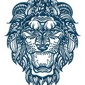 Lion 4 embroidery design